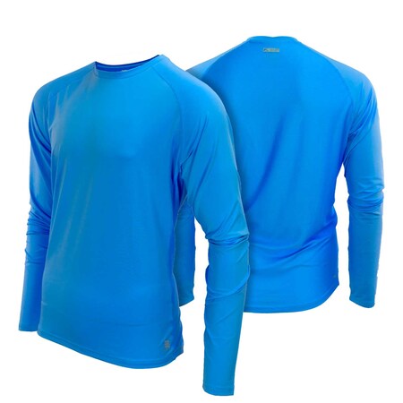 Mobile Cooling Men's Drirelease Mobile Cooling Long Sleeve Shirt, Royal Blue, SM MCMT05050221